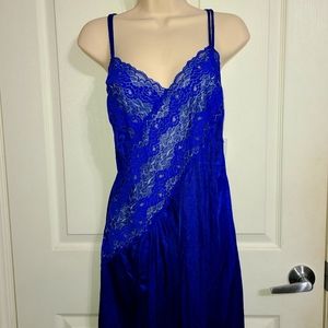 Long Plus Size Blue Lingerie